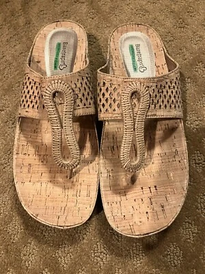 Sandalias Baretraps Chinda de espuma viscoelástica tanga chanclas zapatos sin cordones de corcho talla 8,5 Foto 1 de 4