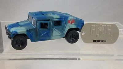 G.I. Joe Maisto Hasbro Hymvee Hummer Diecast Blue and Gray Camo With Dog Tag - Image 1 of 2