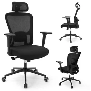 Ergonomic Office Mesh Chair, High Back Swivel Comfty Desk Chairs- 3D Armrest - Picture 1 of 6