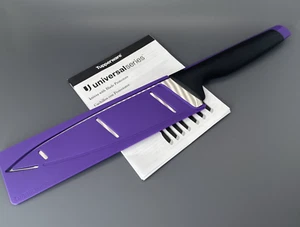 "Cuchillo de chef Tupperware serie universal negro azabache y púrpura efervescencia 13"" con funda NUEVO - Imagen 1 de 17
