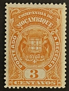 Travelstamps: 1919 Mozambique Company Postage Due Stamps Scott #J34 Mint MOGH - Picture 1 of 5