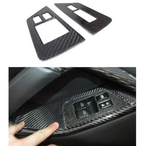 For Nissan R35 GTR LHD Carbon Fiber Window Switch Control Panel Pair - Foto 1 di 7