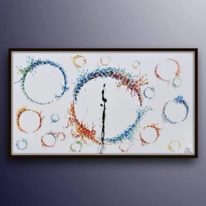 AMAZING! abstract painting  67" Arrival Movie, original & handmade oil painting - Picture 1 of 5