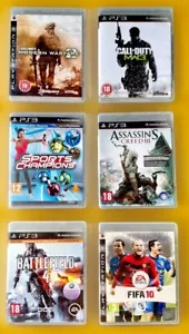 PS3 BUNDLE CoD MW 2 & 3 Battlefield 4 Sports Champions FIFA AC 3 Spiele RESTPOSTEN - Bild 1 von 5