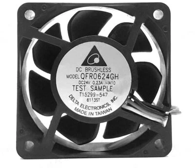 1PC New Delta QFR0624GH 6025 6CM DC24V 0.21A 3-wire Inverter Cooling Fan - Image 1 of 3