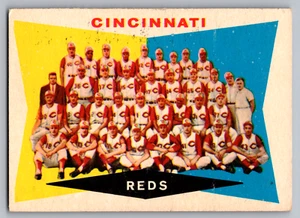 1960 TOPPS #164 CINCINNATI REDS TEAM CARD W/FRANK ROBINSON UNMARKED - Picture 1 of 3