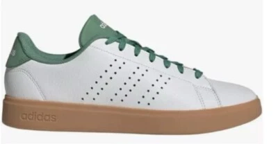 Tênis Adidas Advantage 2.0 branco verde goma casual tamanhos masculinos IG9172 - Imagem 1 de 4