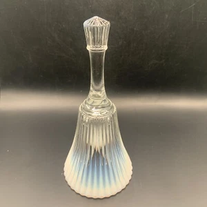 Fenton Sheffield französische cremeweiß opalisierende gerippte Glasglocke 7 Zoll - Bild 1 von 5