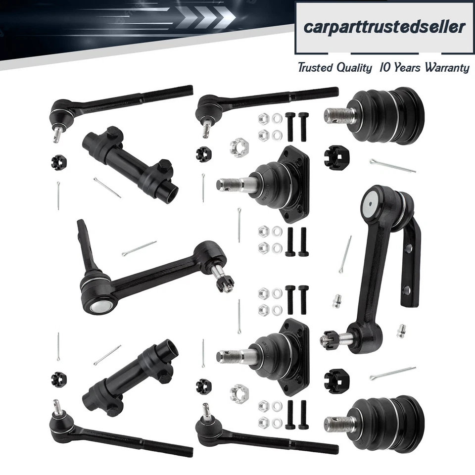 Tie Rods Sway Bar Links Ball Joints Kit Front for 90-05 Gmc Safari 2WD - Image 1 of 4