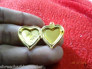 Heart Shape Friend Photo Picture Frame Locket Pendant Necklace For Lovers Kids - Picture 1 of 4