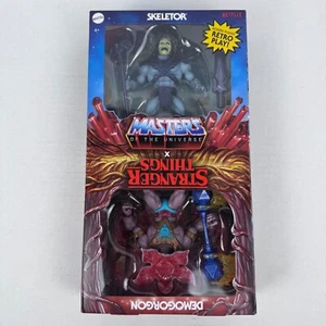 NEW Masters of the Universe X Stranger Things Skeletor & Demogorgon Mattel - Picture 1 of 6