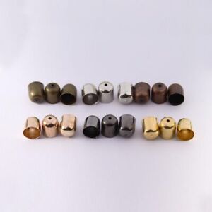 Leather Cord Buckle End Tip Tassel Beads Caps Jewelry Making Findings 50-100pcs 
