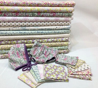 Highlands Liberty Fabric Quilting Cotton for Patchwork Scottish Thistle Foxglove - Image 1 of 4