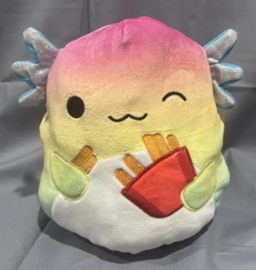 Squishmallows Flip A Mallows 8" Aika The Axolotl & Floyd The French Fries Plush - Picture 1 of 5