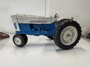 1965 Hubley 1:12 Ford Commander 6000 Blue White NF 3-Point Farm Toy Tractor, New - Picture 1 of 14