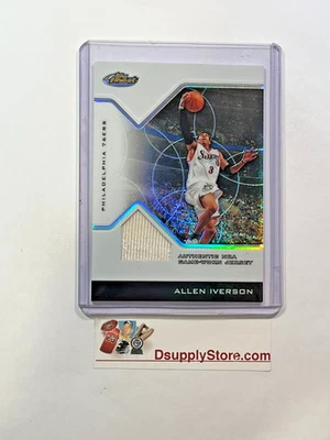 2004-05 Topss Finest #124 Allen Iverson Jersey Refractor Relic SP #092/179 - Image 1 of 2