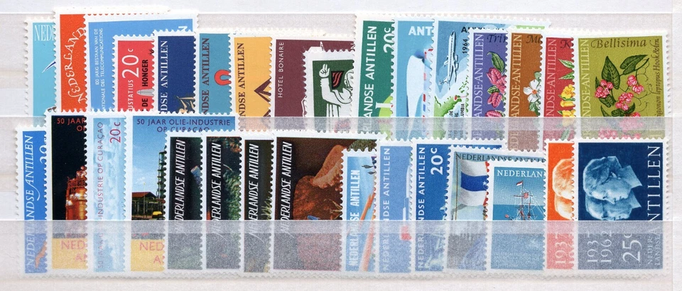 Netherlands Antilles 1959-65 group of 31 stamps Mi#92-162 MNH CV=18.2$ - Image 1 of 1