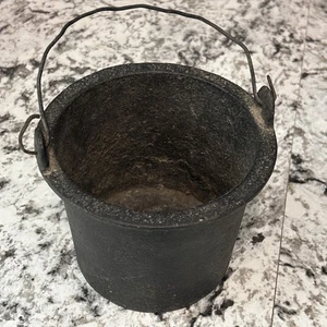 Vintage 5" Gusseisen Topf mit Griff Home Decor Schmelzwerkzeuge🔥 - Bild 1 von 8