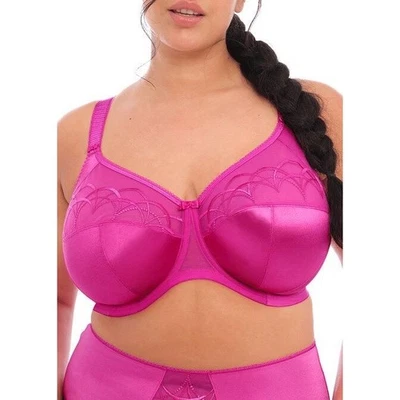 Elomi EL4030CML Cate Magenta Bra 42I Underwire Full Coverage Embroidered Camelia - Image 1 of 4
