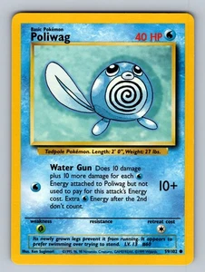 Poliwag 059/102 Common Base Set LP - NM Pokemon TCG - Picture 1 of 2