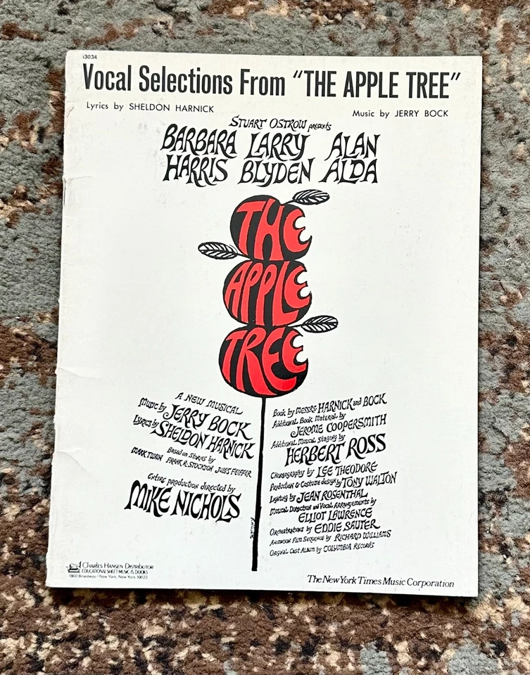 The Apple Tree - Vocal Selections - Sheet Music - Irving Berlin Musical - Image 1 of 1