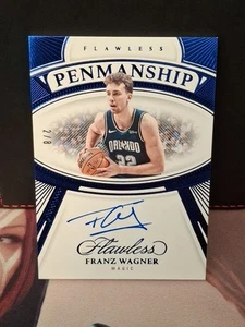 2023-24 FLAWLESS BLUE PENMANSHIP ON CARD AUTO 2/8 FRANZ WAGNER ORLANDO MAGIC SIG - Picture 1 of 10