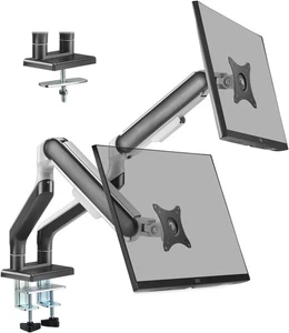 ETHU Dual Monitor Arm Desk Mount for 17 to 35 inch Screens, Tool Free Height Adj - Picture 1 of 3
