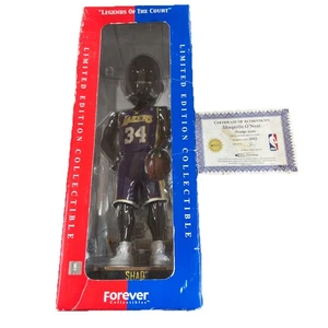 Shaq Lakers Purple Legends Of The Court NBA Bobble Head Forever Collectibles NEW - Picture 1 of 6