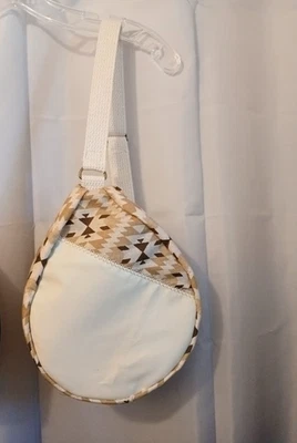 Nuevo Bolso Bandolera Bandolera Chevron Marrón Crema Cuero Sintético Lágrima Foto 1 de 4