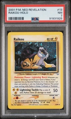 Raikou (13) Neo Revelation #13 (2001) Holo PSA 7 Pokemon - Image 1 of 3