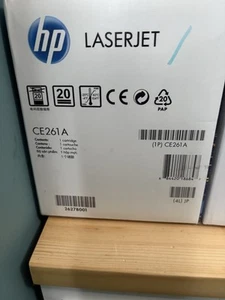 HP CE261A (648A) Cyan Toner Cartridge - NEW SEALED FREE SHIP - Picture 1 of 1