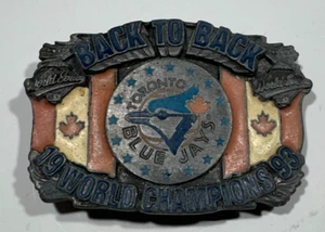 Vintage 1993 Toronto Blue Jays Weltmeister Siskiyou Messing Gürtelschnalle limitierte Auflage - Bild 1 von 2