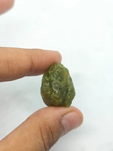 63.8 Ct Raw Peridot Chunk – 29×21×19 mm Large Green Gem Rough - Picture 1 of 14