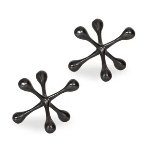 Uttermost 17690 Harlan 5-1/2" Tall Aluminum Abstract Table Statue - Black - Picture 1 of 5