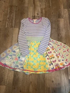 Matilda Jane sz 8 The Adventure Begins Whatever the Weather Dress Umbrella - Picture 1 of 3