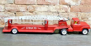 Camión de bomberos Structo de colección 2 secciones de escalera extensible cabina de camión de acero prensado - Imagen 1 de 17