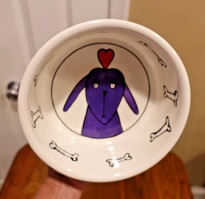 7-дюймовая миска для воды с едой Signature Housewares JESTER от Ursula Dodge Eat Your Chow - Изображение 1 из 4