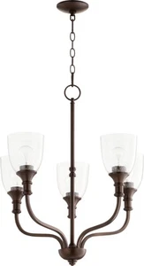 Quorum International 6811-5-1 Richmond 5 Light 24"W Chandelier - Bronze - Picture 1 of 3