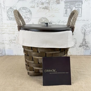 Longaberger Collectors Club Heritage Series Korb mit Einlage, Deckel, Schutz - Bild 1 von 10