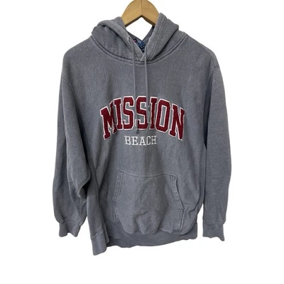 Sudadera con capucha vintage Mission Beach para hombre MV Sport Pro tejido talla mediana Foto 1 de 4