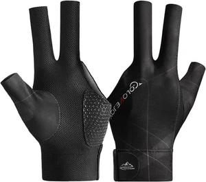 3-Finger-Billardhandschuh links linke Hand Snooker Pool Atmungsaktiv Rutschfest - Bild 1 von 6