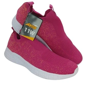 Tenis deportivos AVIA sin cordones rosa intenso - Para mujer 11W - Nuevos con etiquetas - Imagen 1 de 6
