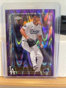 2025 Topps Chrome Clayton Kershaw #24/250 Purple Raywave!! Dodgers!! - Picture 1 of 8