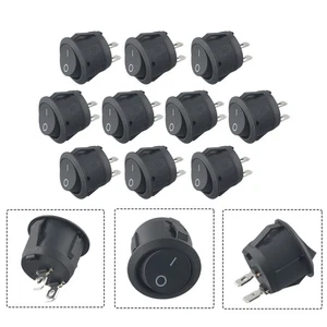 2 Stalls Rocker Switches 23MM Boat Camper Van Caravan ON/OFF Round 10PCS - Picture 1 of 12