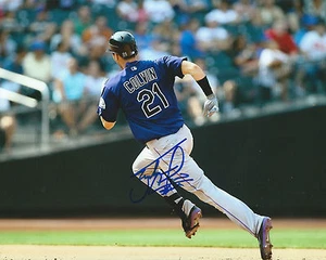 **GFA Colorado Rockies *TYLER COLVIN* Signed 8x10 Photo T2 COA** - Picture 1 of 2