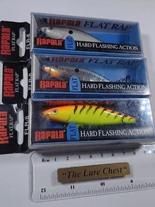 Rapala fishing lures lot of 3, FLR-8 Flat Rap Trout, Cod, Jack's, Bass lures.#3 - Picture 1 of 18