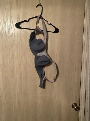 Sujetador deportivo Panache 32DD gris púrpura correas ajustables Foto 1 de 3