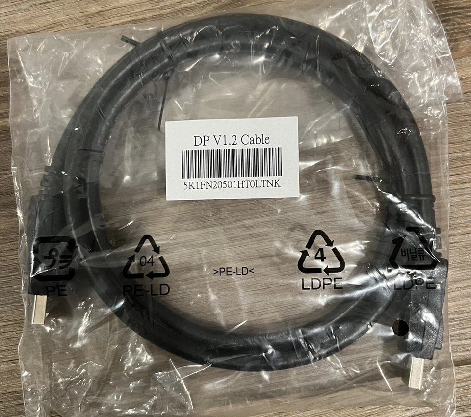   DP V1.2 CABLE DISPLAY PORT 6ft - Image 1 of 1