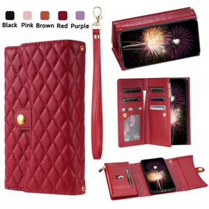 Fashion Zipper Leather Wallet Card Stand Case Cover For Redmi K60Ultra 12 Note11 - Picture 1 of 29