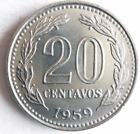 1959 ARGENTINA 20 CENTAVOS - Excellent Coin - FREE SHIP - Argentina Bin #1